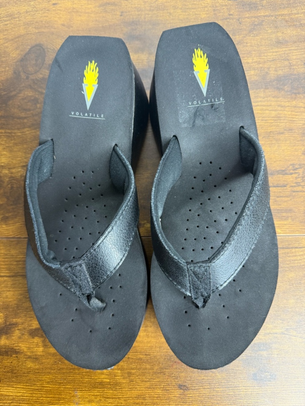 Volatile Women's Frappachino wedge flip-flops (Size 9) - Picture 4 of 9